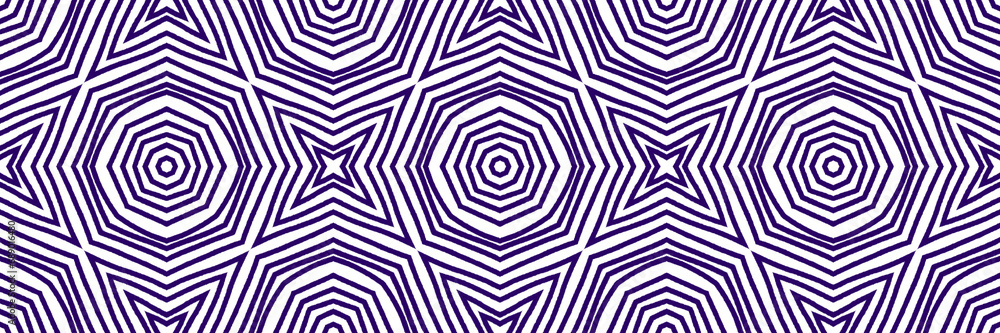 Ikat repeating seamless border. Purple
