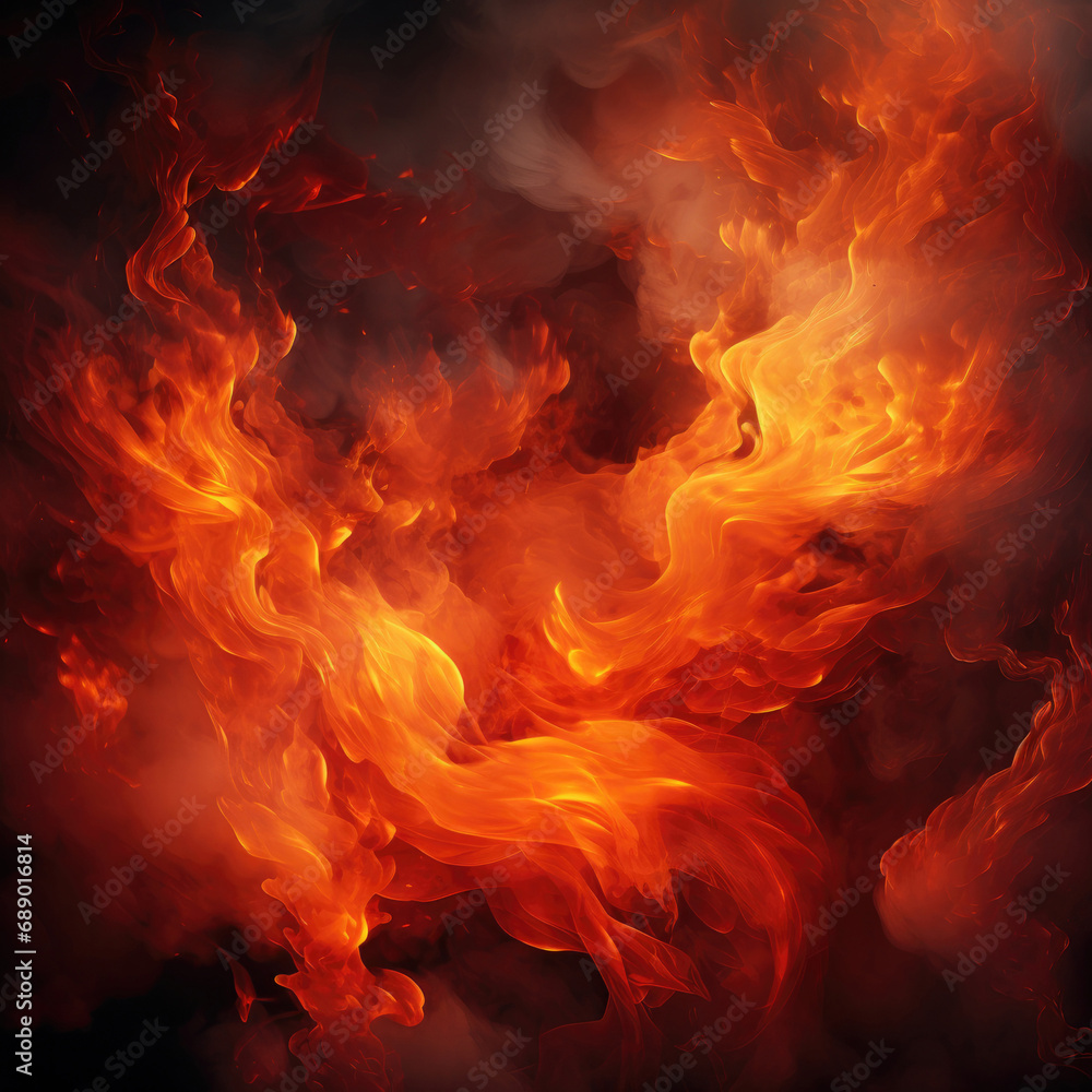 Fire background, textured and blended