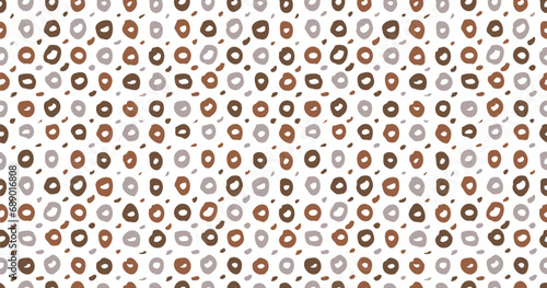 Small dash seamless pattern Dotted lines texture. Candi chocolate color vector hatching doodle organic shapes. Short line dashes Brush hand drawn random strokes Fashion retro print design Illustration