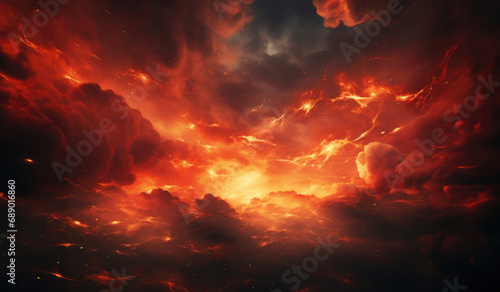 Fire background, textured and blended