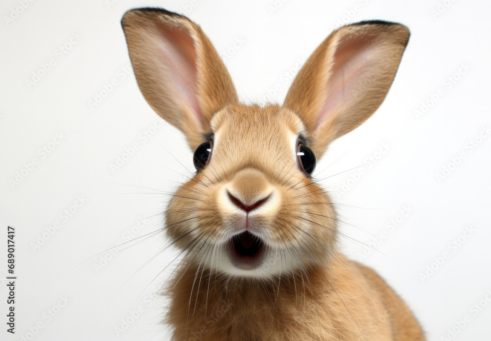 Rabbit looking straight at the camera Rabbit looking straight at the camera