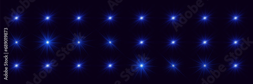 A collection of highlights. Sparkling lighting effects with vibrant shimmer. Glare of stars and light. Shining background.