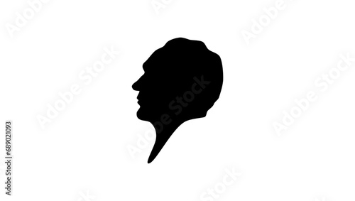William Carey, black isolated silhouette photo