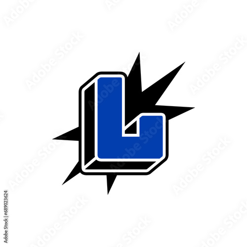 vintage style initial L logo vector design that you can use for t-shirt designs or for your business identity logo