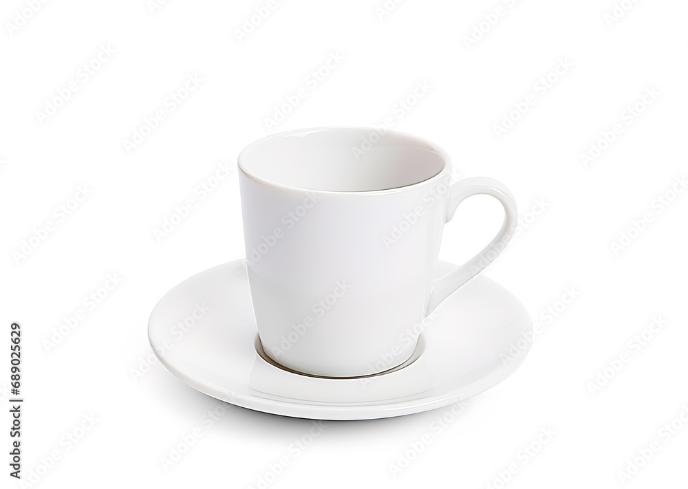 White cup isolated on white background White cup isolated on white background