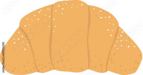 Plain croissant Bakery illustration
