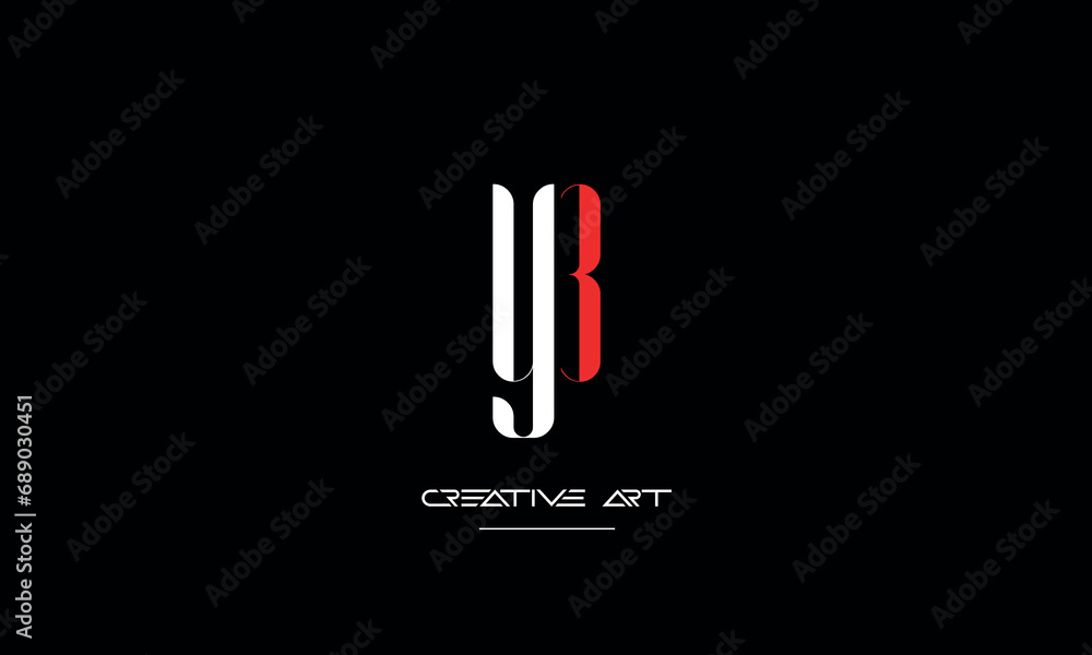 BY. YB. B. Y abstract letters logo monogram BY. YB. B. Y abstract letters logo monogram