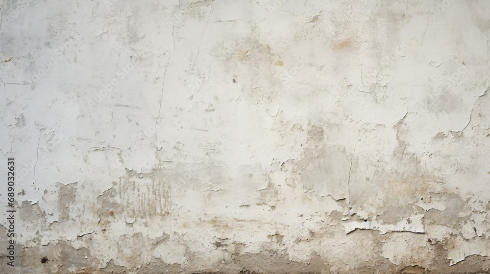 Old white plaster wall background