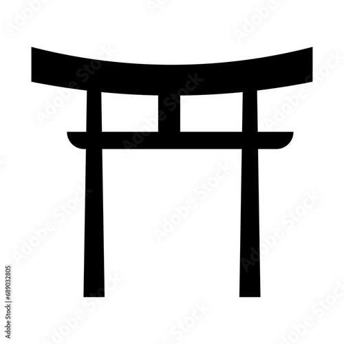 Pagoda icons set simple vector. Asian temple. Roof japanese