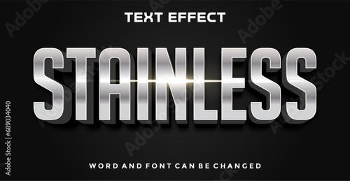 Stainless editable text effect