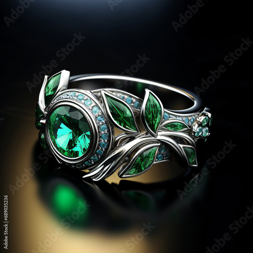 Shiny jewelry ring