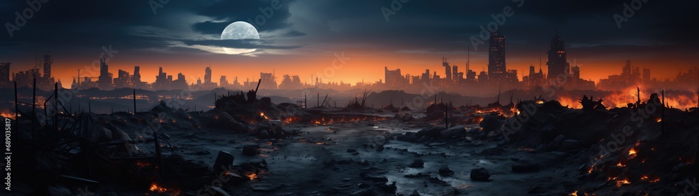 Explore Post-Apocalyptic Style Backgrounds—imagery inspired by desolate landscapes and themes of a world reborn after catastrophe.
