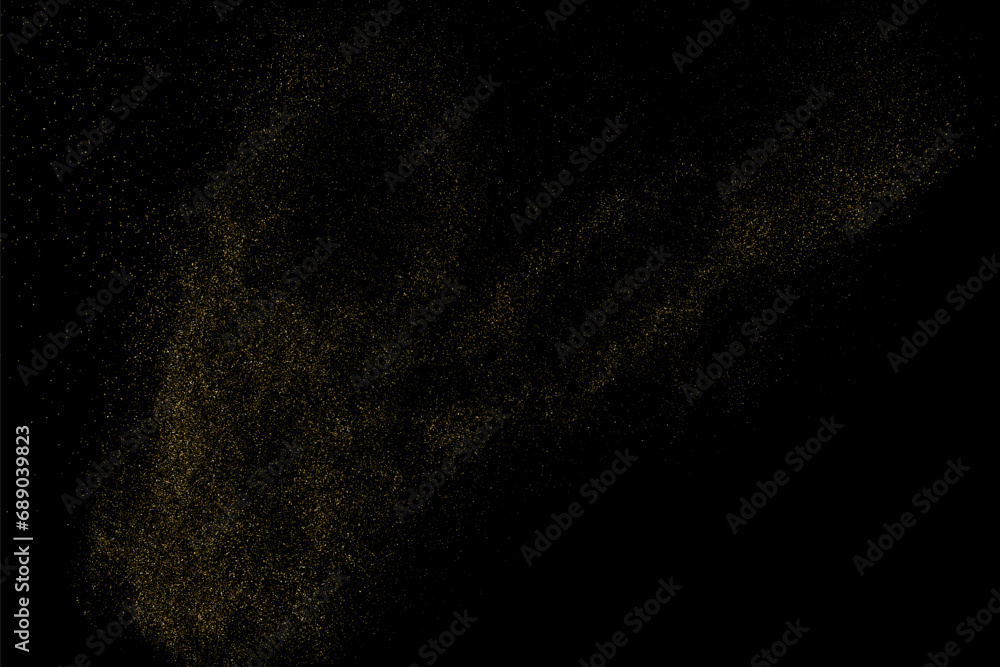 Gold Glitter Texture on Black Background. Golden light. Yellow pattern. Realistic texture overlay. Vector Illustration. Gold Glitter Texture on Black Background. Golden light. Yellow pattern. Realistic texture overlay. Vector Illustration.