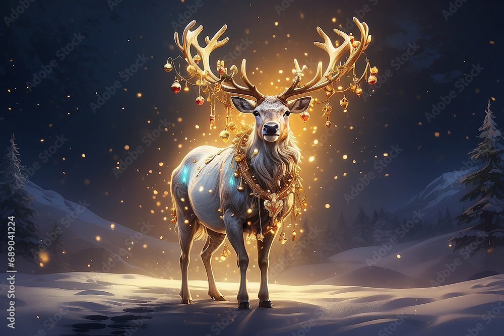 deer in the night deer in the night