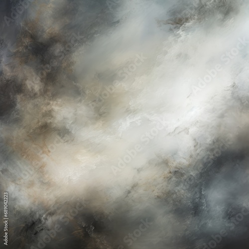  a celestial canvas painted with wisps of ethereal smoke, reveals a captivating dance of atmospheric elements. Muted tones 
