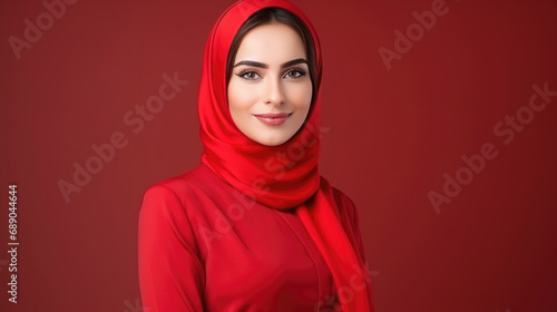 portrait of Arabic business beauty woman
