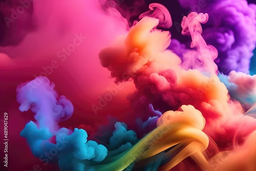 abstract colorful smoke, light, color, black, fire, shape, wave