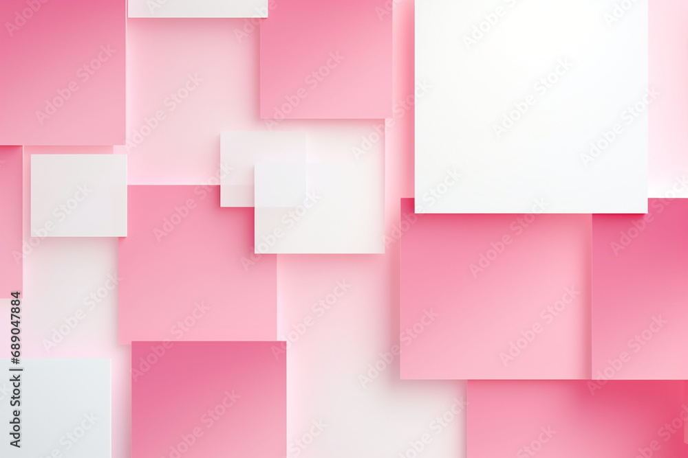 Fototapeta premium ピンクの立体背景 ビジネス Generative AI