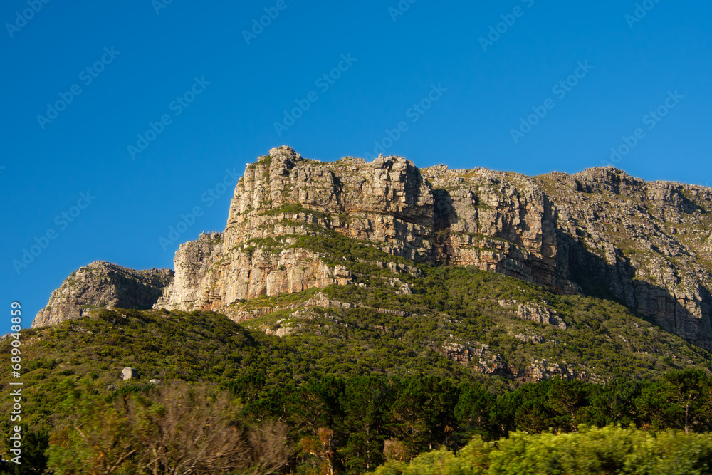 View of the famous Table Mountain, Cape Town, South Africa
