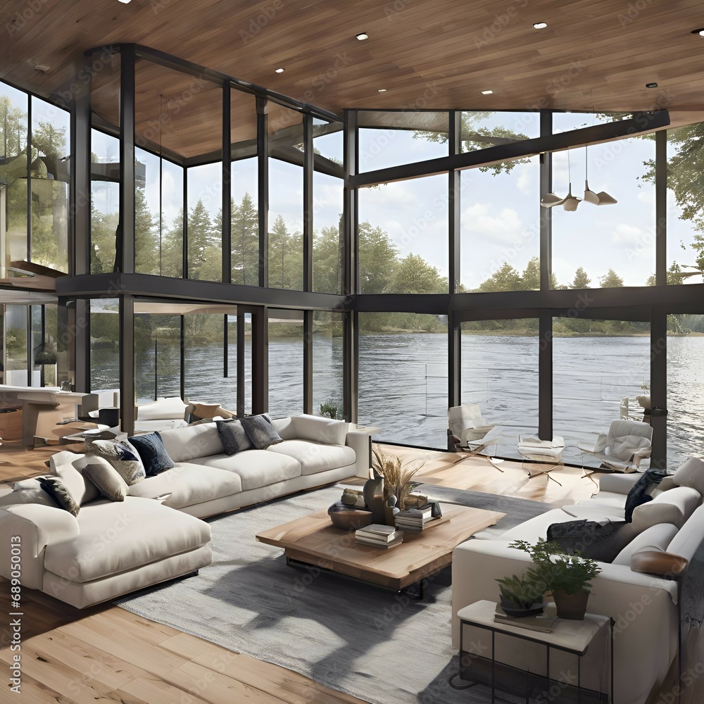 Fototapeta premium Indoor Home Tv Wall Living Room Design Photography Map With Map Background 