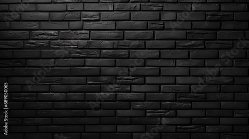 Black brick wall texture background. Black and white brick wall texture background.