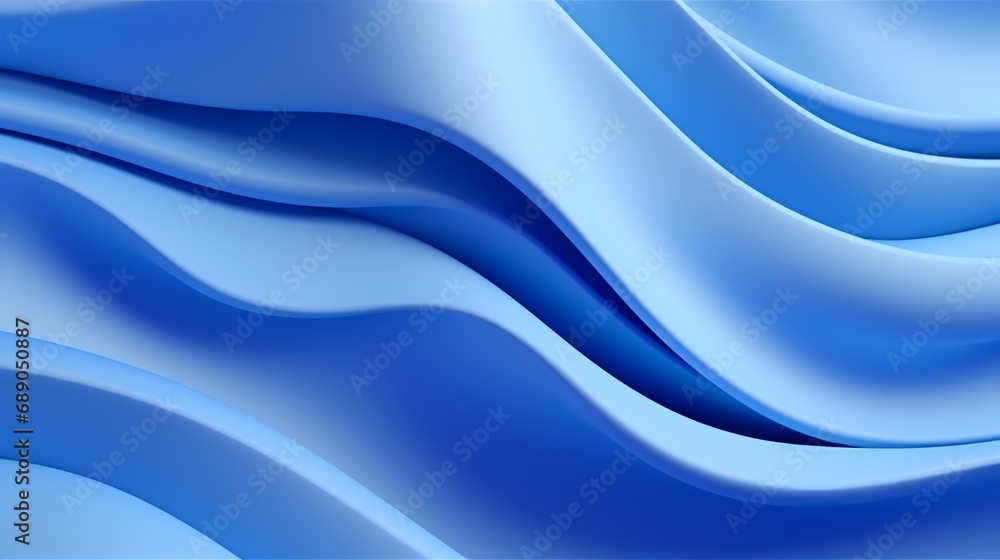 Fototapeta premium Abstract blue background with smooth lines. Vector illustration for your design.