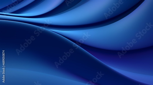 Blue abstract background with smooth lines. 3d rendering  3d illustration.