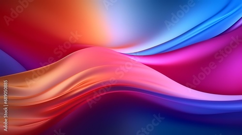 abstract background with smooth lines in blue  red and pink colors