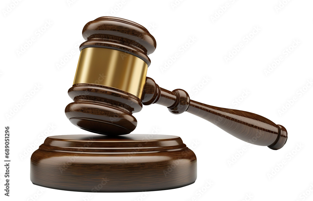 Judge's gavel cut out Judge's gavel cut out