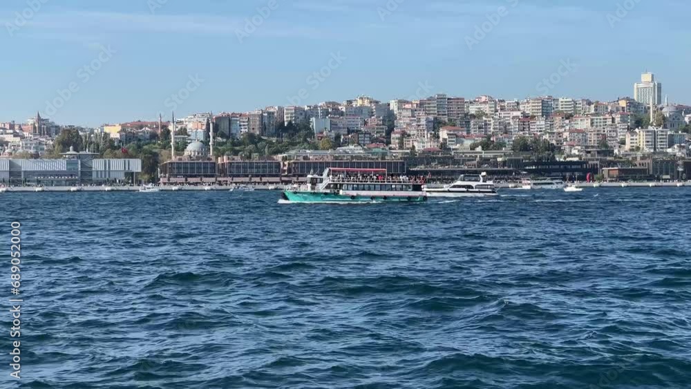 A landscape view of the Bosphorus in Istanbul A landscape view of the Bosphorus in Istanbul