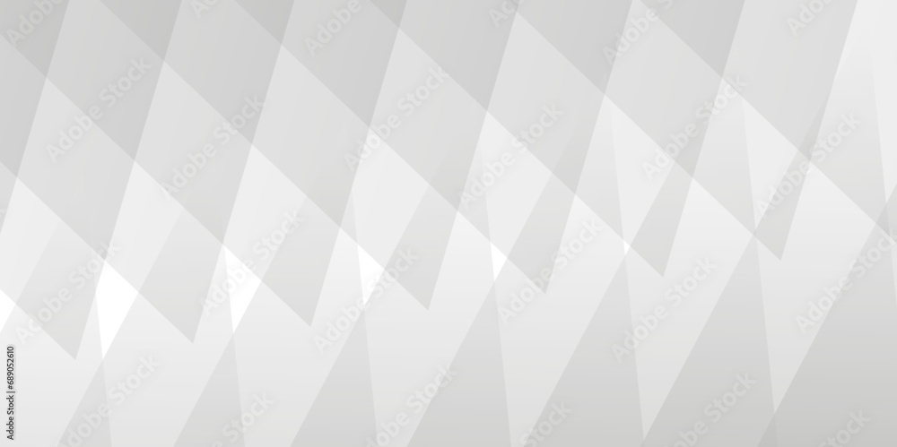 Abstract white and gray background design with layers of textured white transparent material in triangle and squares shapes. White color technology concept geometric line vector background. Abstract white and gray background design with layers of textured white transparent material in triangle and squares shapes. White color technology concept geometric line vector background.
