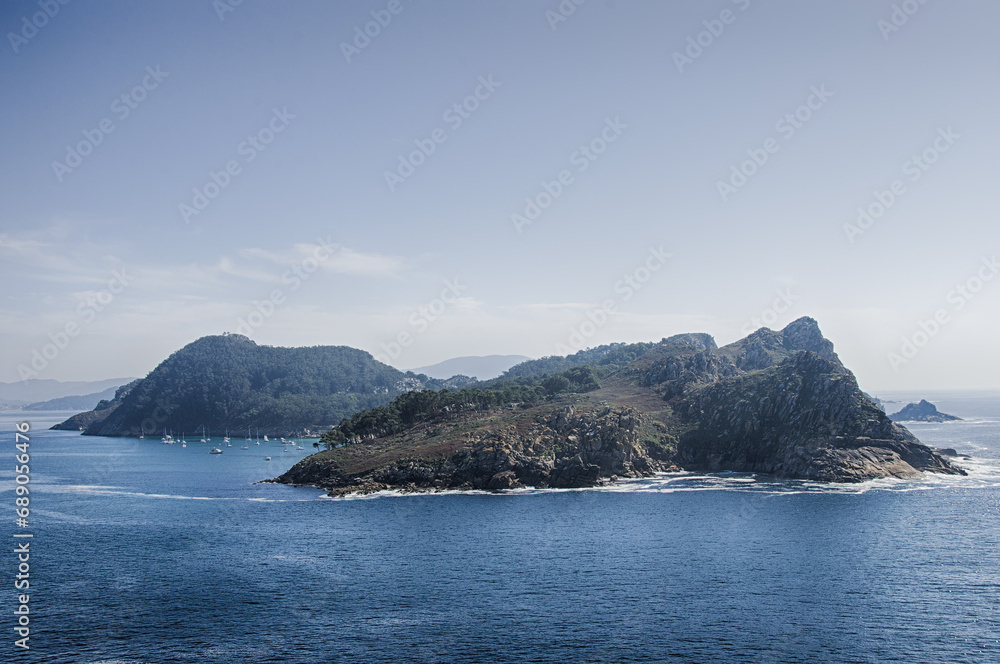Cies Islands, paradise of Vigo coast, Galicia