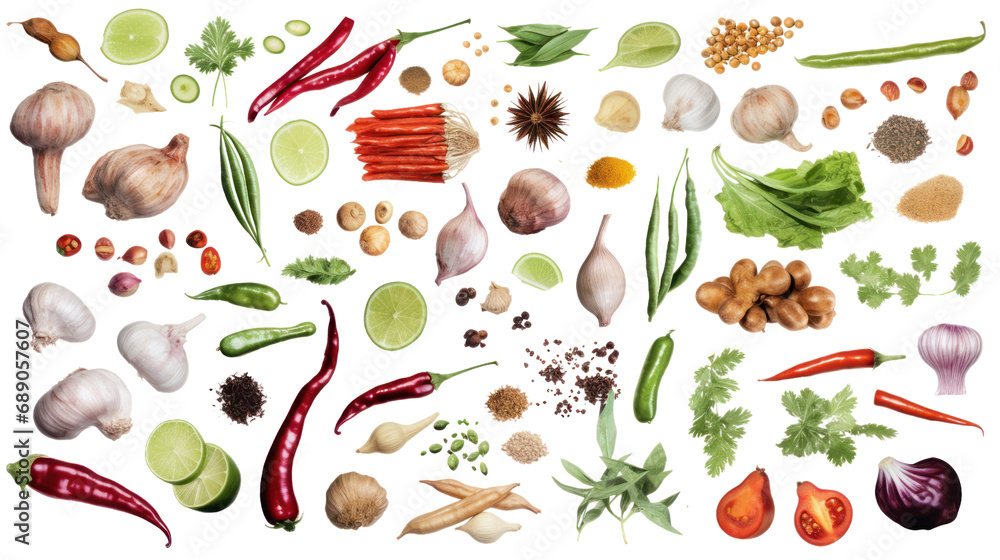 Illustration of vegetables Isolated vegetable elements Isolated on a clear background, PNG file. Illustration of vegetables Isolated vegetable elements Isolated on a clear background, PNG file.