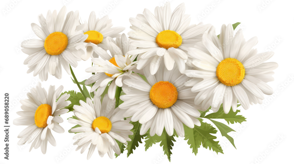 Set of daisies isolated in PNG file, transparent background. Set of daisies isolated in PNG file, transparent background.