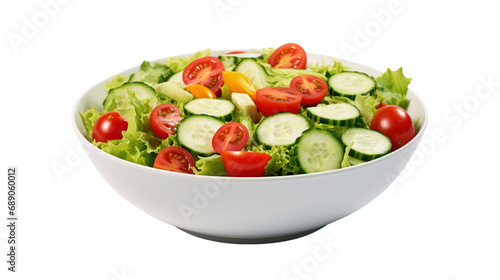 Salad set isolated on transparent background. PNG file.