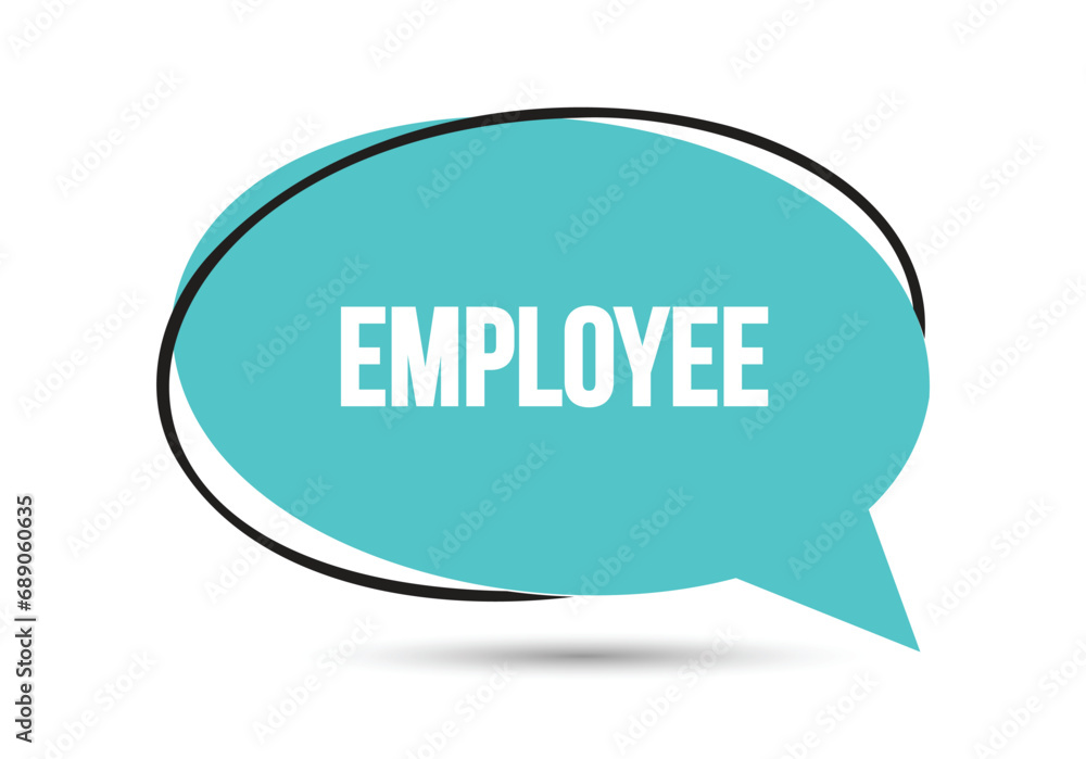 Employee speech bubble text. Hi There on bright color for Sticker, Banner and Poster. vector illustration. Employee speech bubble text. Hi There on bright color for Sticker, Banner and Poster. vector illustration.