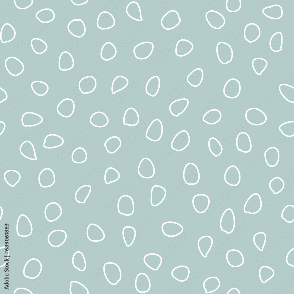 Seamless background with random elements. Abstract ornament. Seamles abstract light blue and white pattern