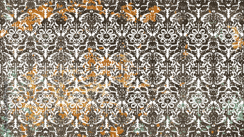 Carpet and Rugs textile design with grunge and distressed texture repeat pattern 