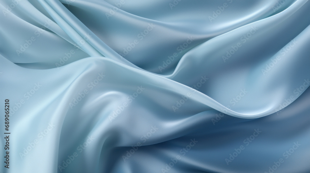 Smooth elegant blue silk or satin texture can use as abstract background.