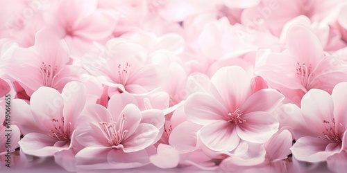 Springtime beauty. Pink blossoms on cherry tree. Floral elegance. Close up of blooming flowers in spring. Sakura delight. Soft and delicate blossom in nature