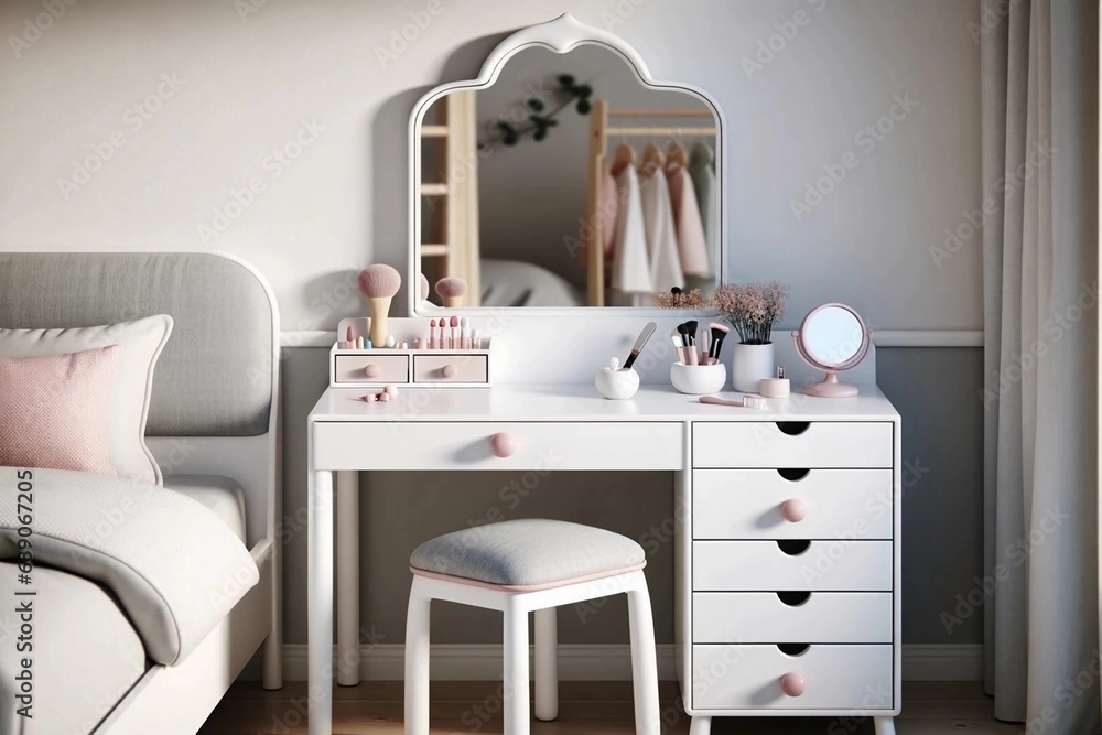 Fototapeta premium Table de maquillage dans la chambre