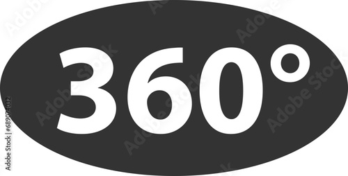 360 degree view vector icon