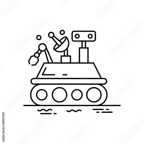 Planetary Rovers Vector Illustration