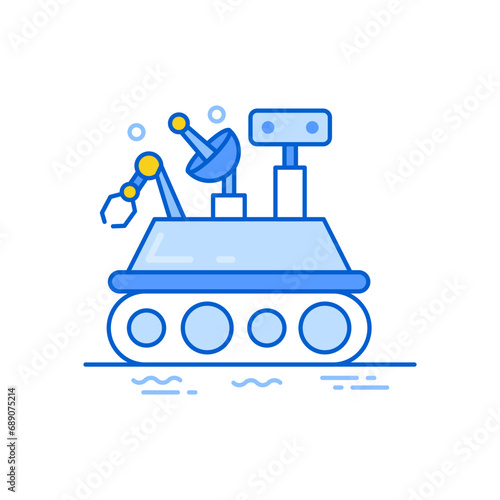 Planetary Rovers Vector Illustration