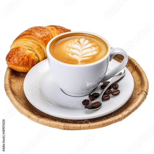 A Simple Breakfast Spread on a transparent background PNG