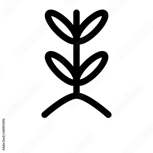 plant line icon