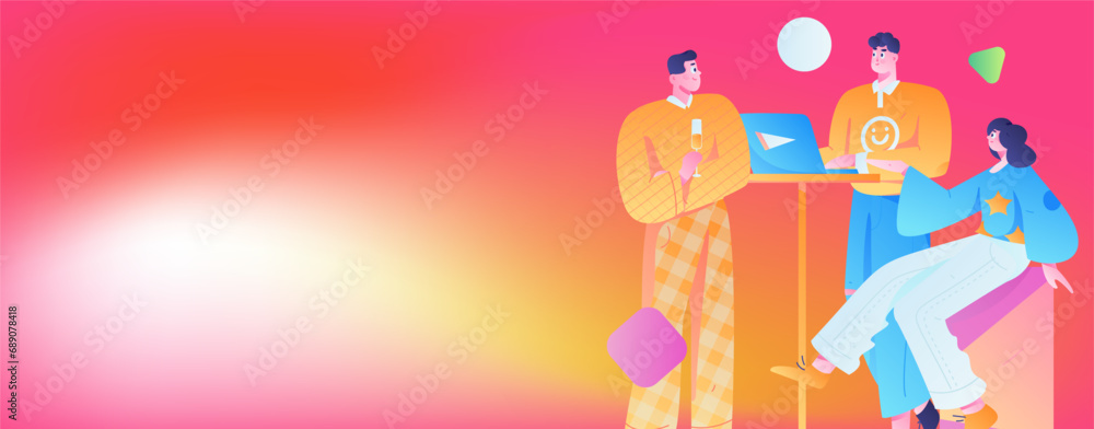 Business People Flat Vector Concept Operation Hand Drawn Illustration
Business People Flat Vector Concept Operation Hand Drawn Illustration