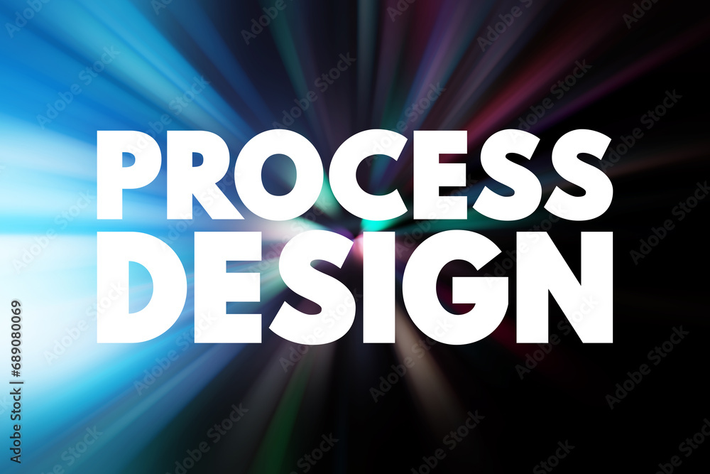 Process Design text quote, concept background
