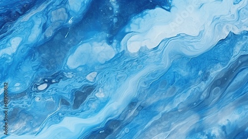 Luxury blue Marble texture background. Panoramic Marbling texture design