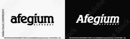 Modern Bold Font. Sans Serif Font. Regular Italic Uppercase Lowercase Typography urban style alphabet fonts for fashion, sport, technology, digital, movie, logo design, vector illustration